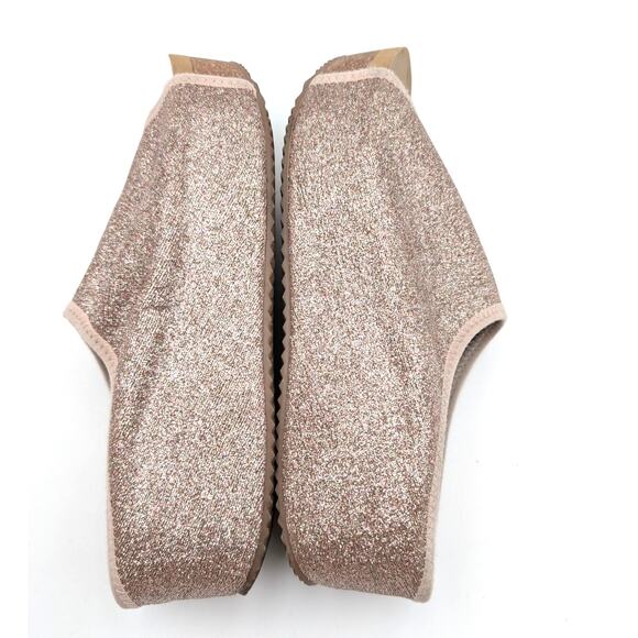 Volatile Festina Wedge Sandal Women's Slip-On Glitter Blush Size US7 EU37.5 - Picture 6 of 11